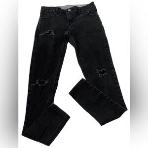 Harley-Davidson Black Distressed Skinny Jeans Women’s 27 Stretch